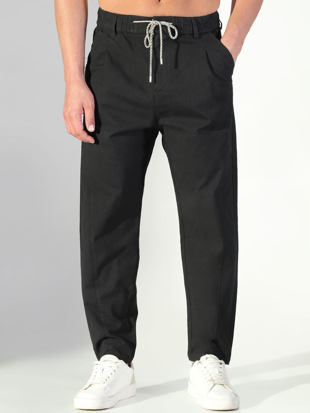 SHOWOFF Men Comfort Regular Fit Mid-Rise Pleated Korean Pants-picture-20