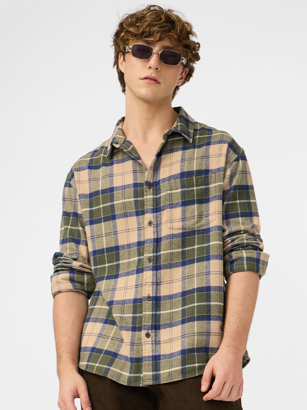 The Souled Store Men Opaque Checked Casual Shirt-picture-10