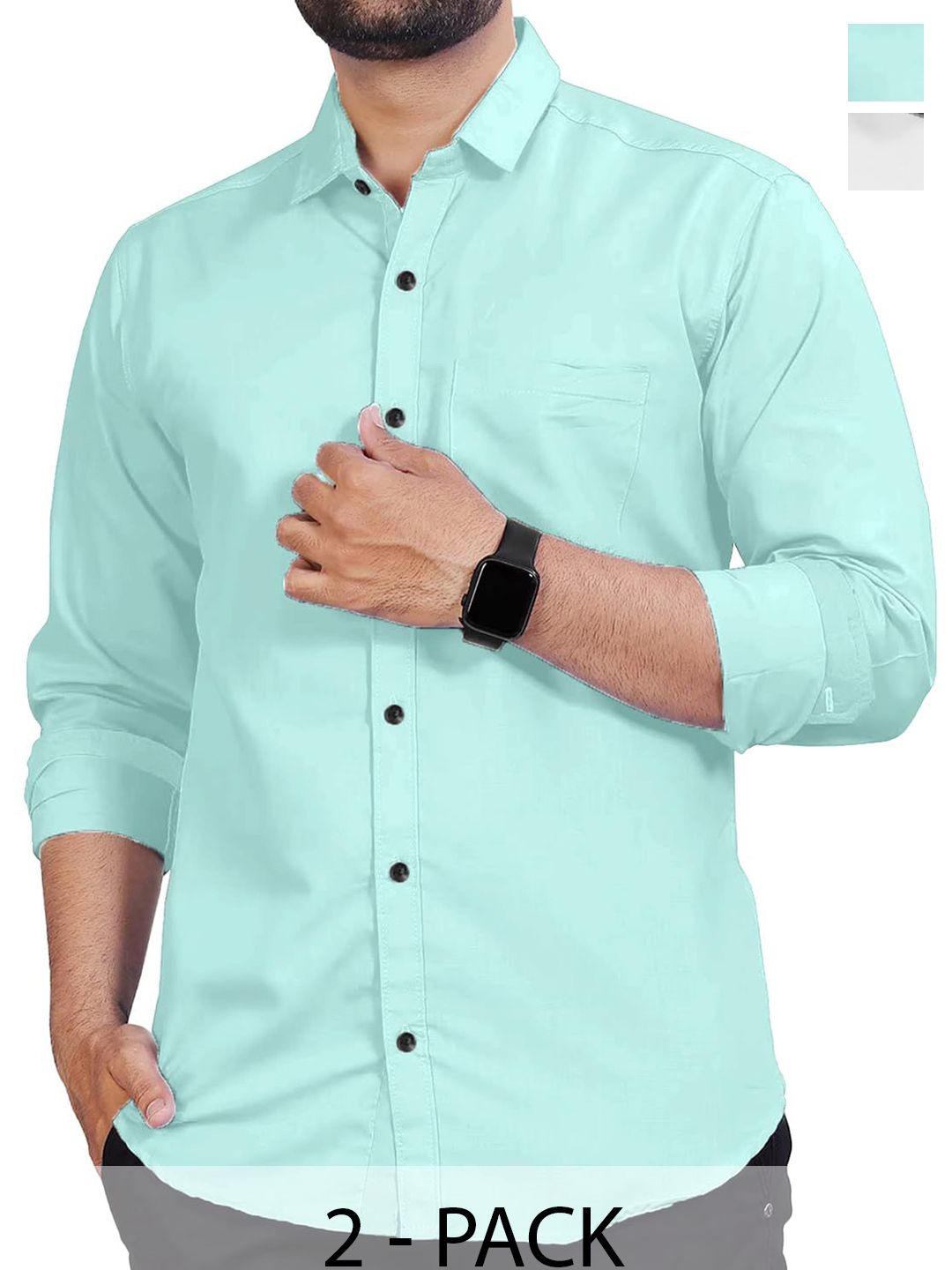 Vida Loca Men Slim Fit Opaque Casual Shirt-picture-15