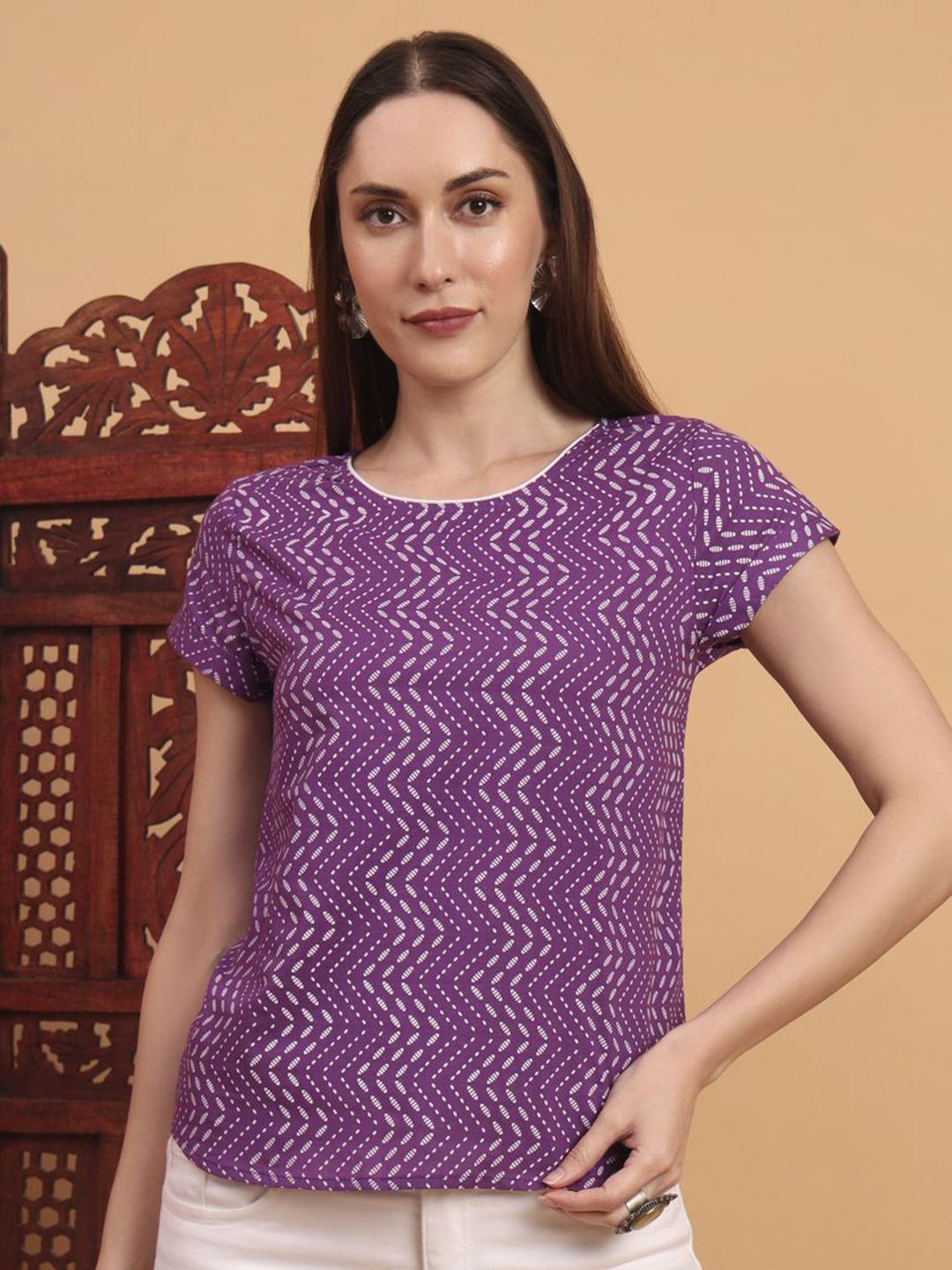 Anouk Rustic Women Printed Pure Cotton Top-picture-18