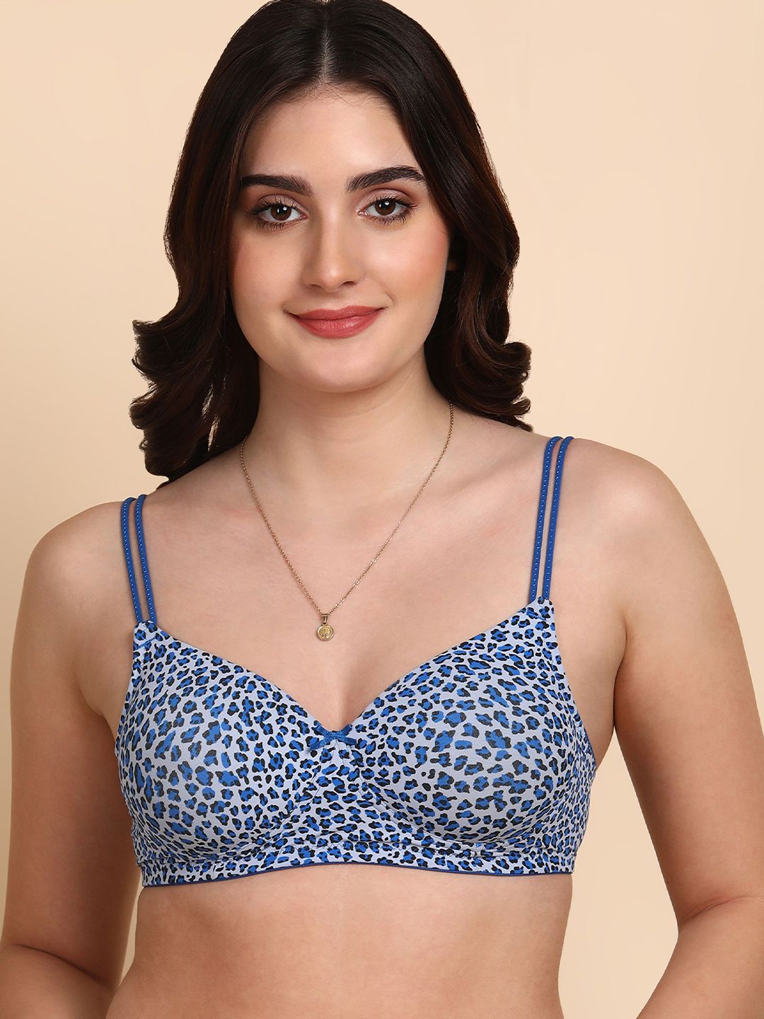 Dressberry Lightly Padded Everyday Printed Bra