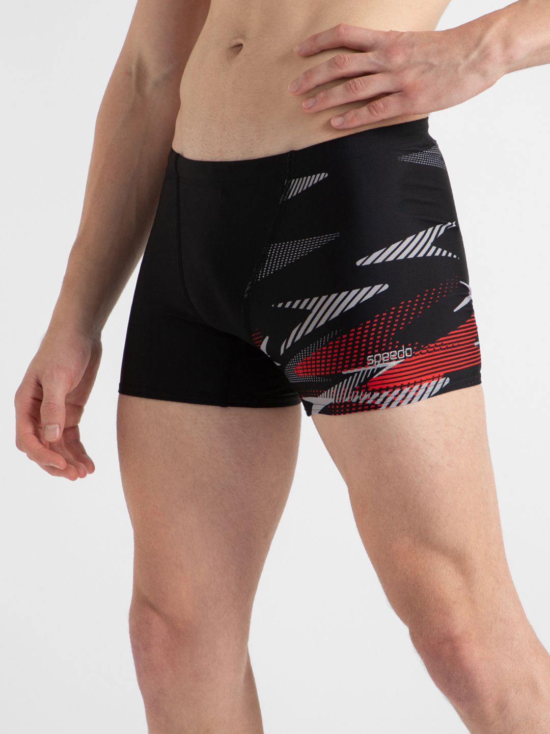 Speedo Men Endurance10 Hyperboom Printed V-Cut Swim Bottoms
