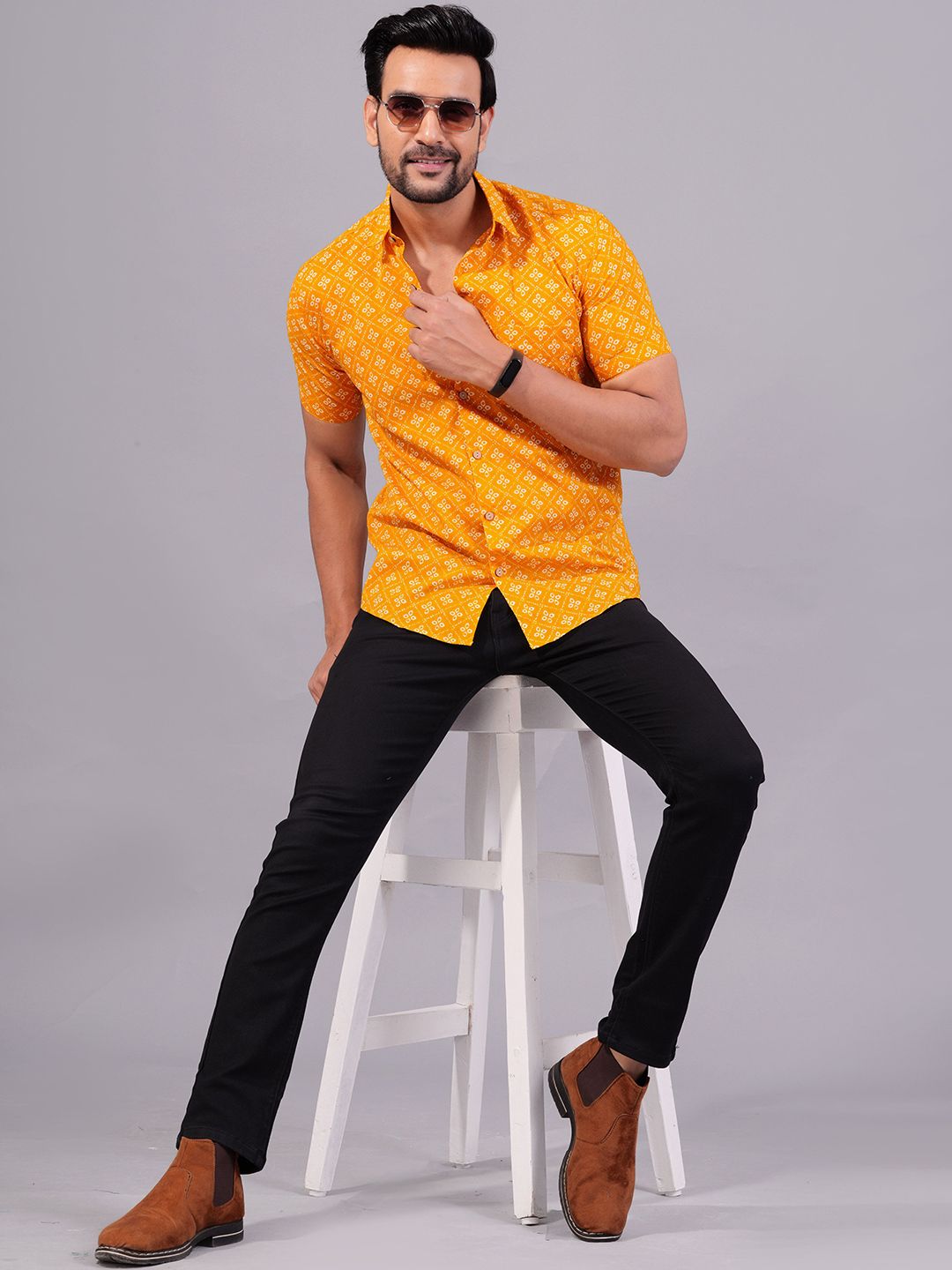 Moda Rapido Men Comfort Opaque Printed Casual Shirt-picture-18