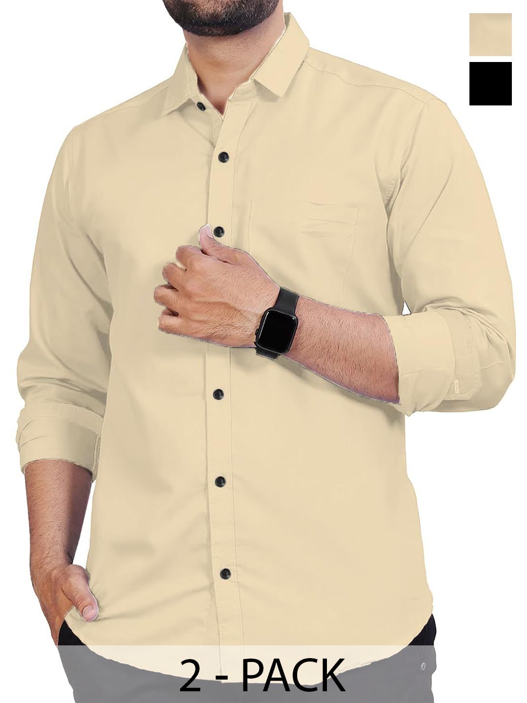 Vida Loca Men Slim Fit Opaque Casual Shirt-picture-27