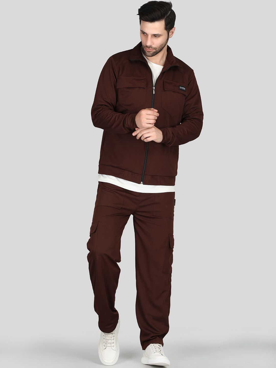 Raxedo Shirt Collar Sweatshirt With Trousers Co-ords-picture-14