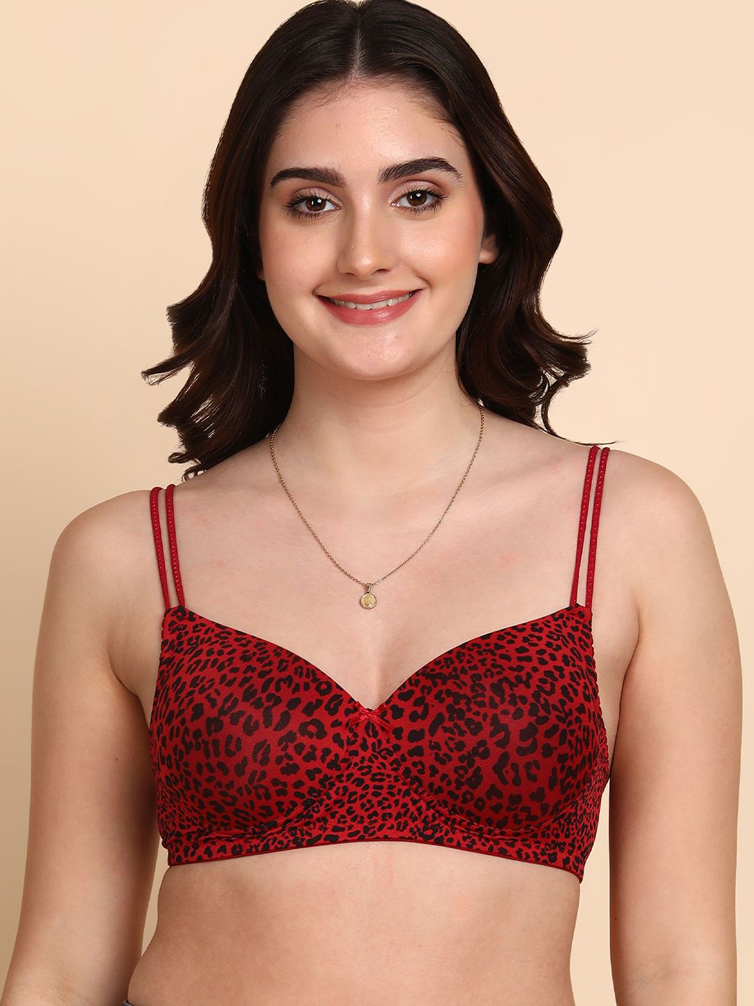 Dressberry Lightly Padded Everyday Printed Bra
