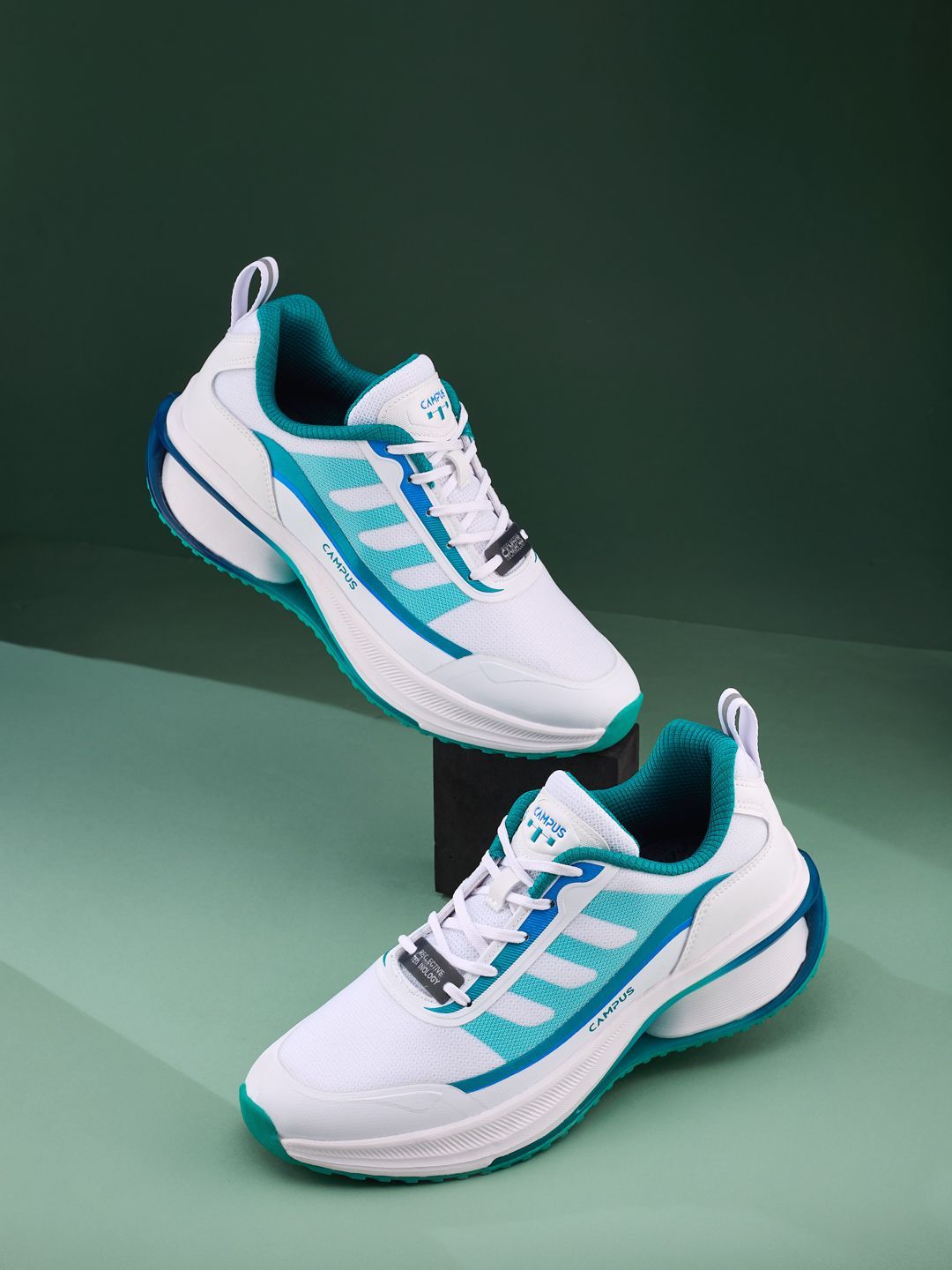 Campus Men Mesh Running Non-Marking Shoes-image-24