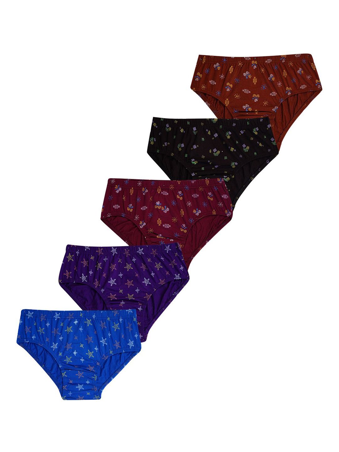 YELLOWDELIGHT Girls 5Pc Hipster Briefs YD 764 Ramvi (g) prnt panties 9-10y-5p-Multicolor-picture-45