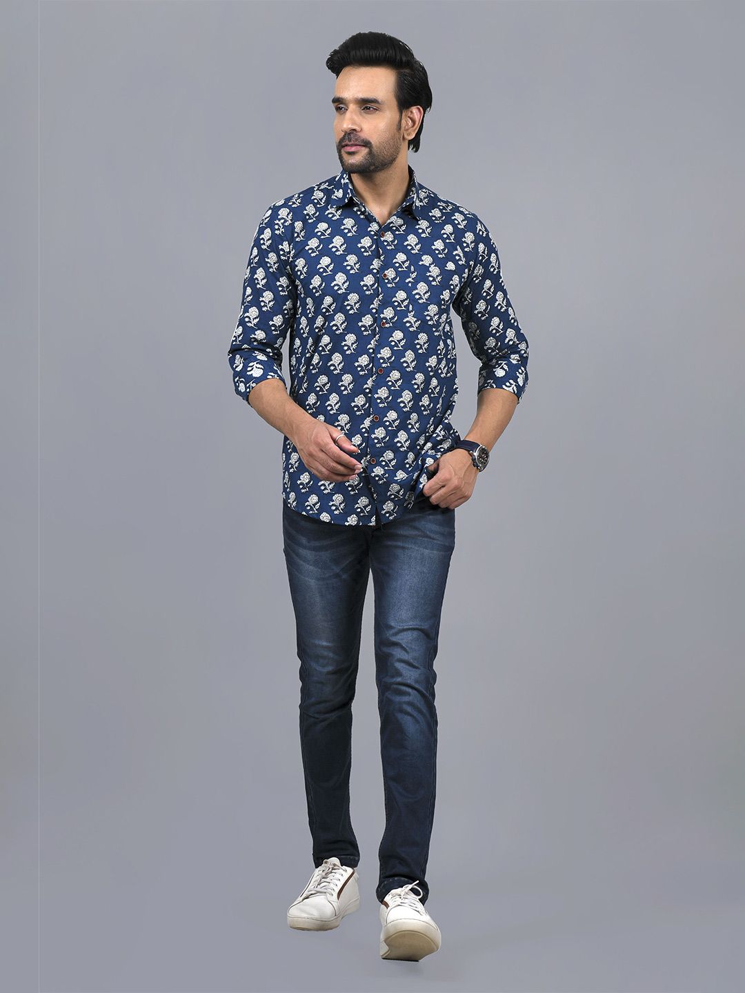 Moda Rapido Men Comfort Opaque Printed Casual Shirt-picture-20