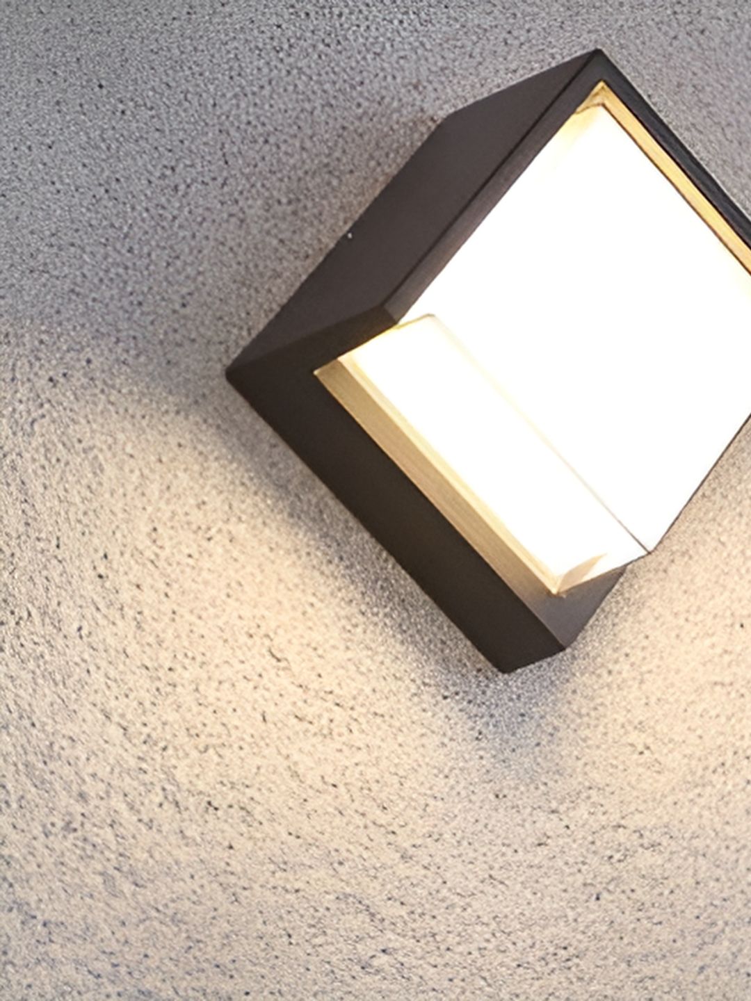 GAUVIK Grey Acrylic Square Shaped Wall Lamp-picture-37