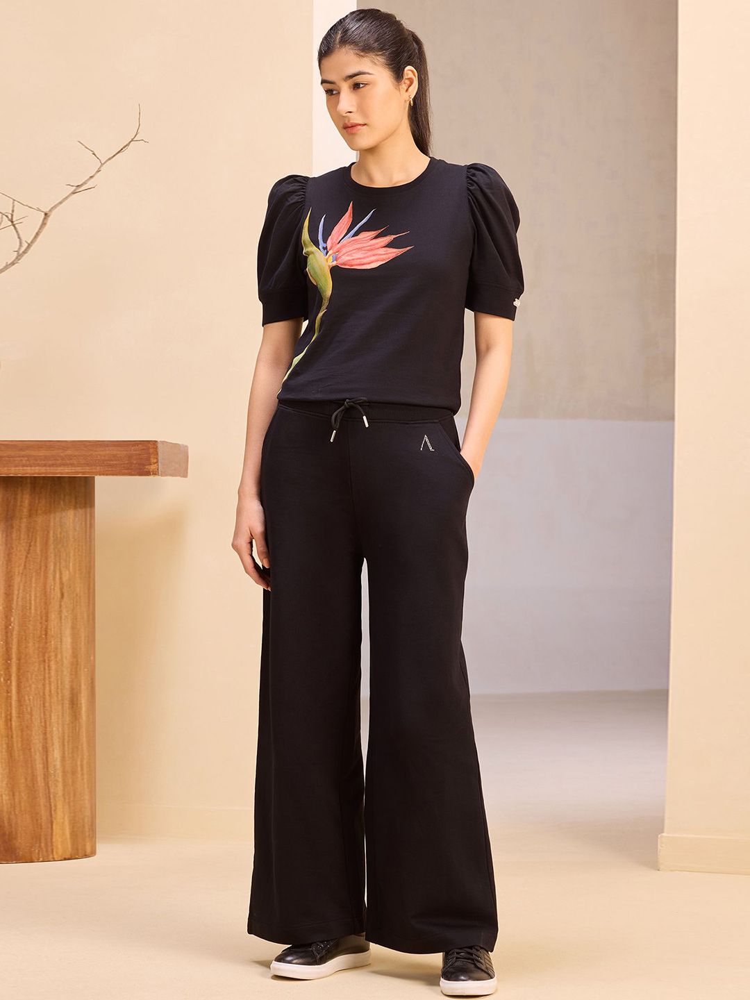 ALONGE Puff Sleeve Cotton Top-image-28