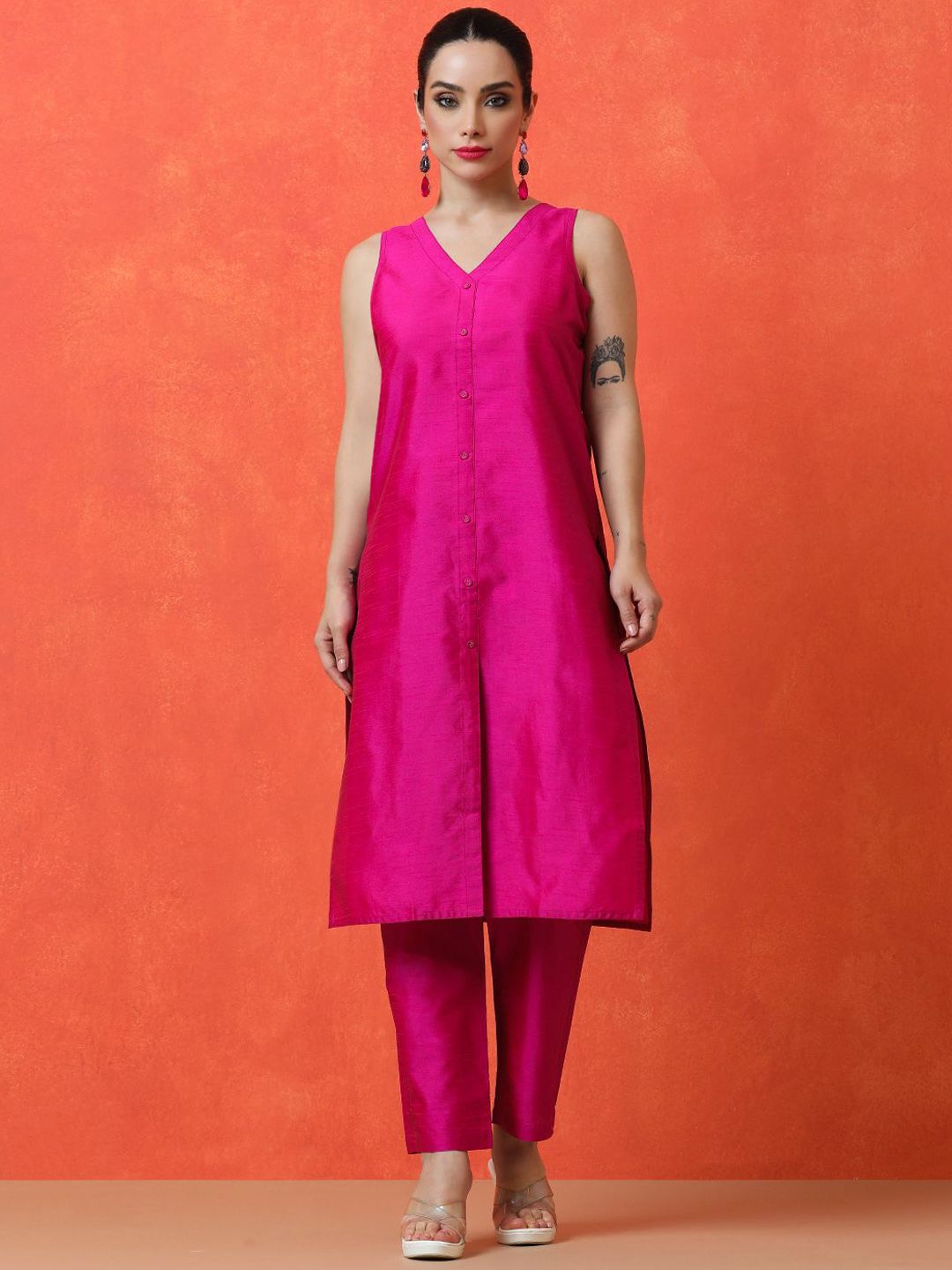 Jaipur Kurti Women Regular Kurta with Trousers