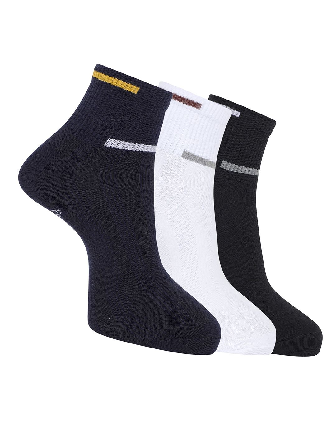 Dollar Men Pack Of 3 Woollen Ankle Length Socks-picture-34