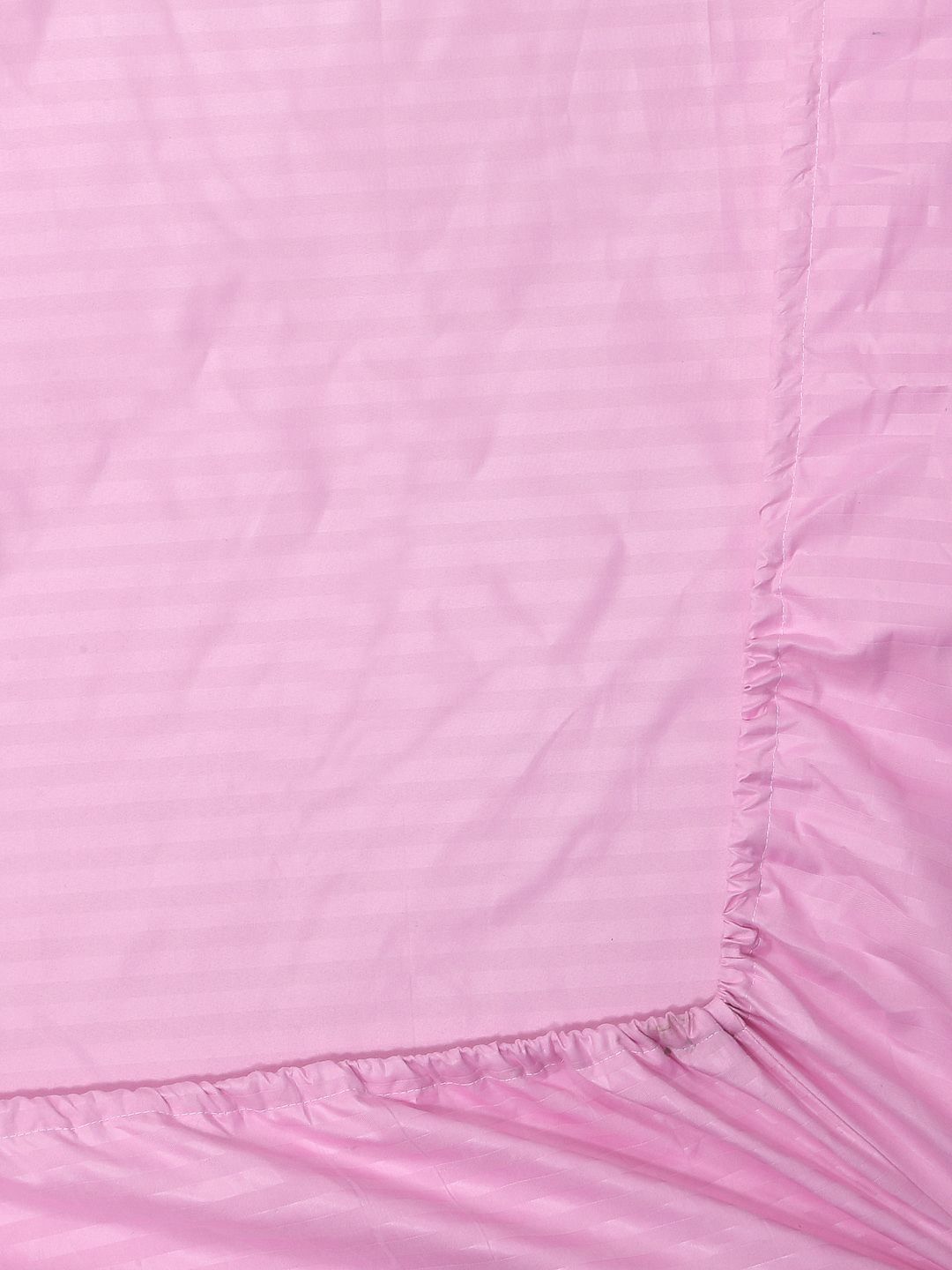 Myntra Elegant Homes Pink Striped 300 TC King BedsheetSet 2.50 m x 2.25 m-picture-21
