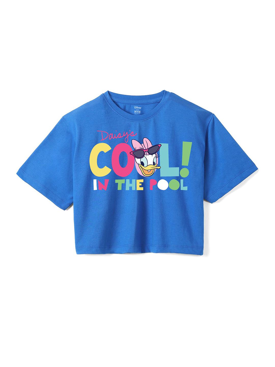 Wear Your Mind Girls Minnie Mouse Printed Pure Cotton Applique Boxy T-shirt-picture-15