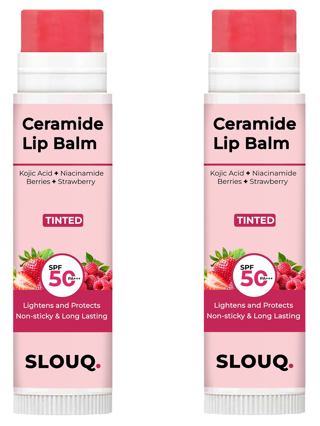 Slouq Set Of 2 Tinted Ceramide Lip Balm With Kojic Acid & Niacinamide- 10 g Each-picture-26
