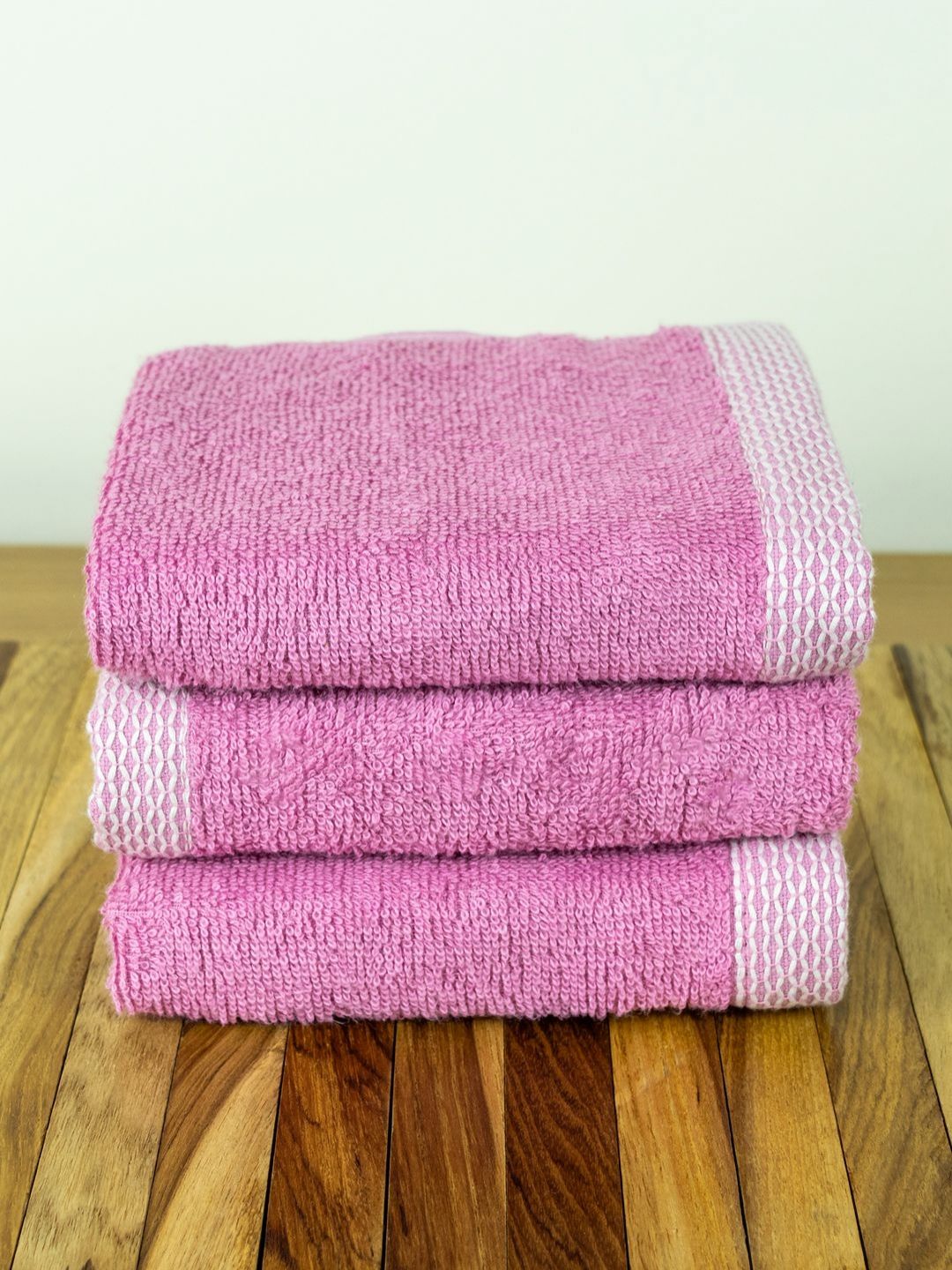 Myntra Elegant Homes 3Pcs Purple Organic Bamboo 550 GSM Face Towels-image-37