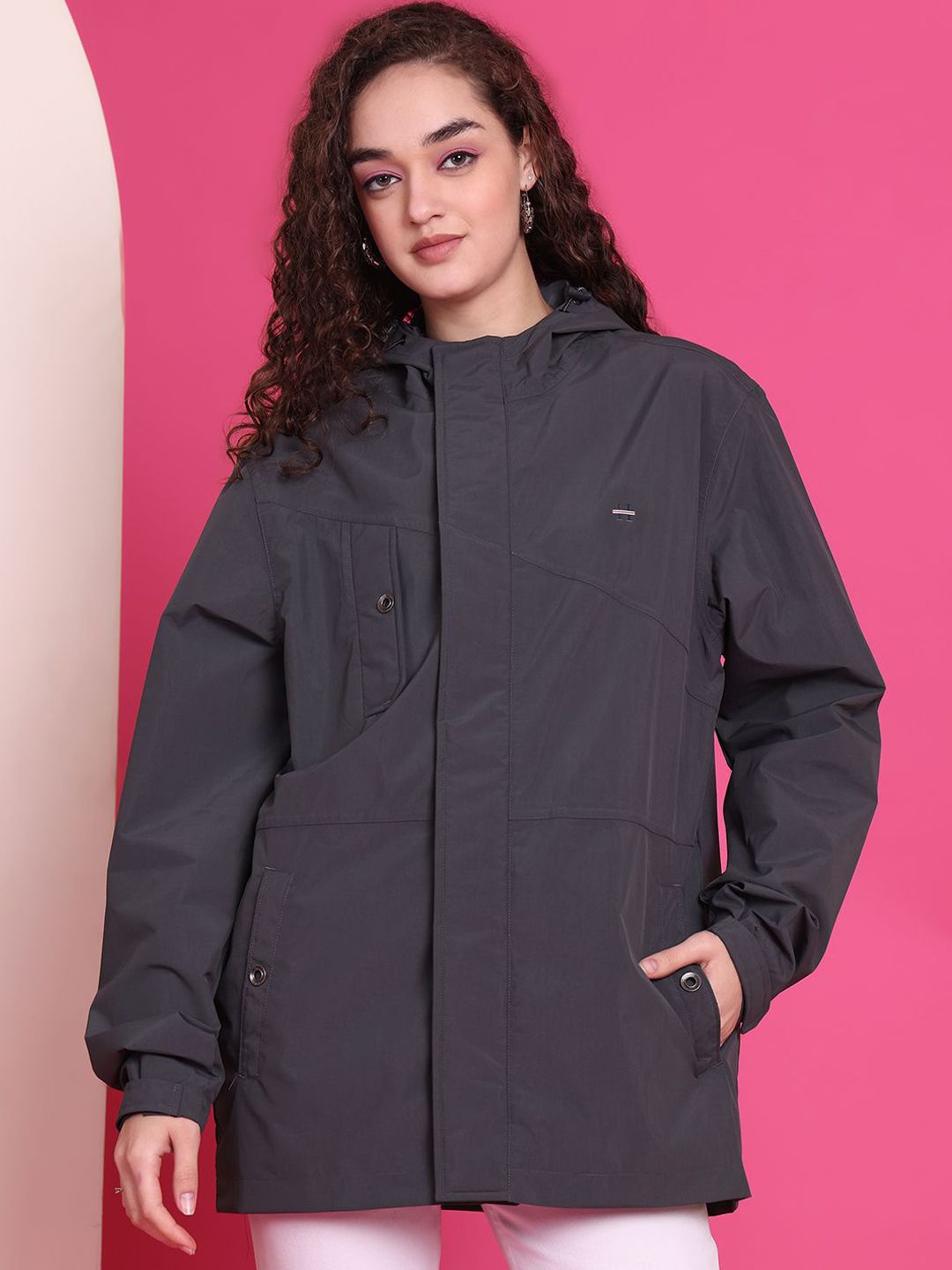 HOUSE OF VEDAS Waterproof Hooded Rain Jacket-picture-27