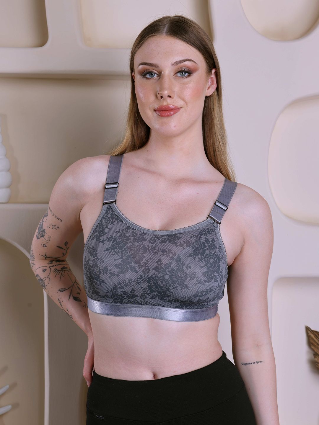 DressBerry Women Floral Printed Full Coverage Lightly Padded Bra