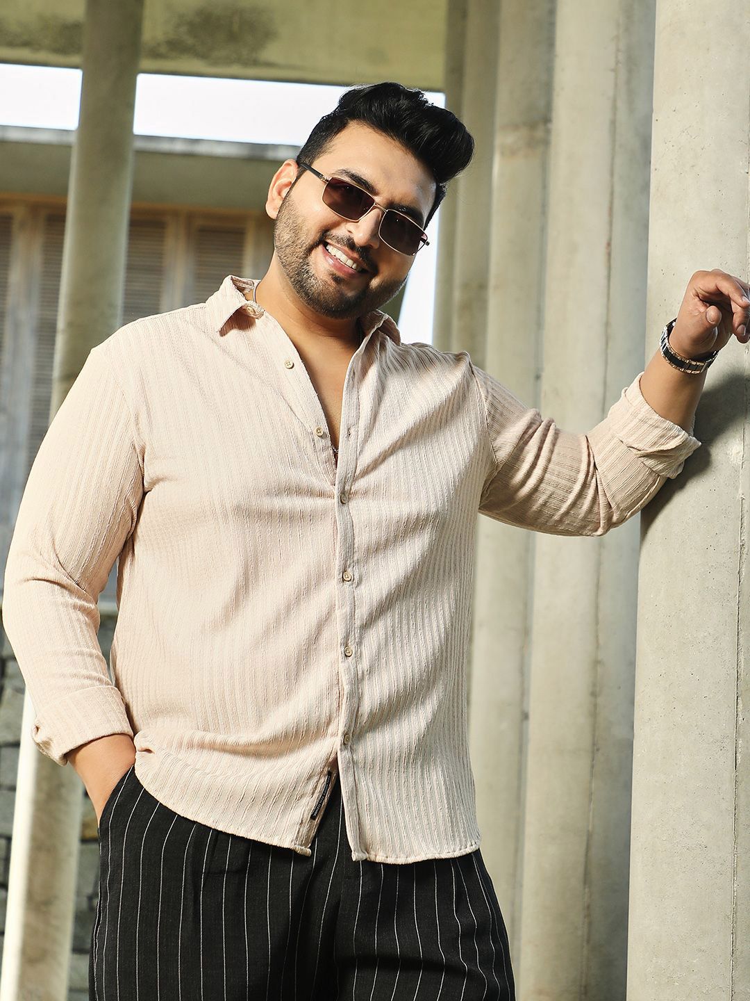 Instafab Plus Men Comfort Opaque Casual Shirt-picture-31