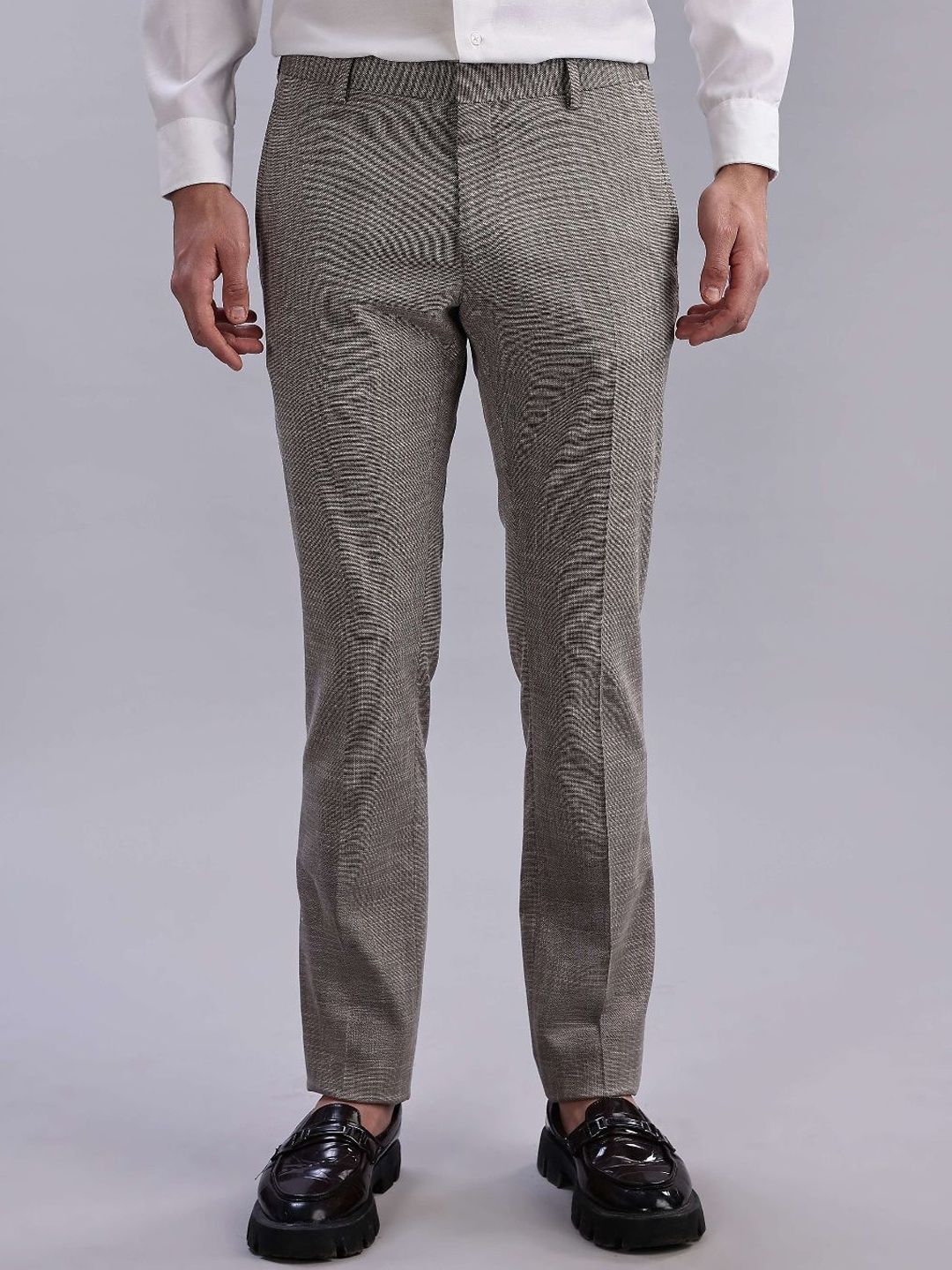 Tommy Hilfiger Men Textured Sil Fit Trousers-picture-17