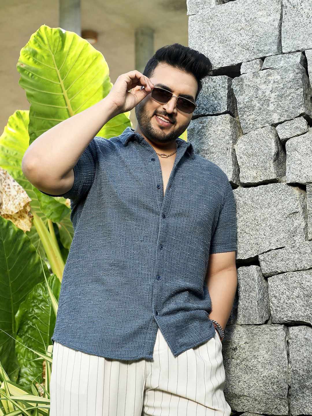 Instafab Plus Men Comfort Opaque Casual Shirt-picture-18