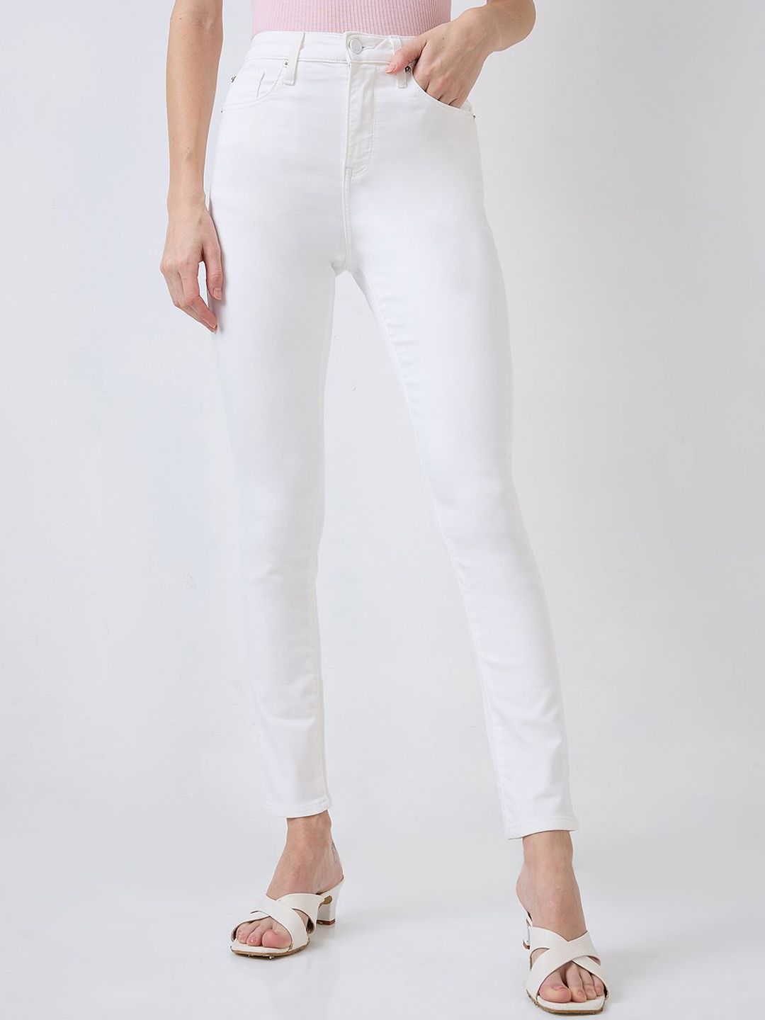 SPYKAR Women Cotton Slim Fit High-Rise Jeans