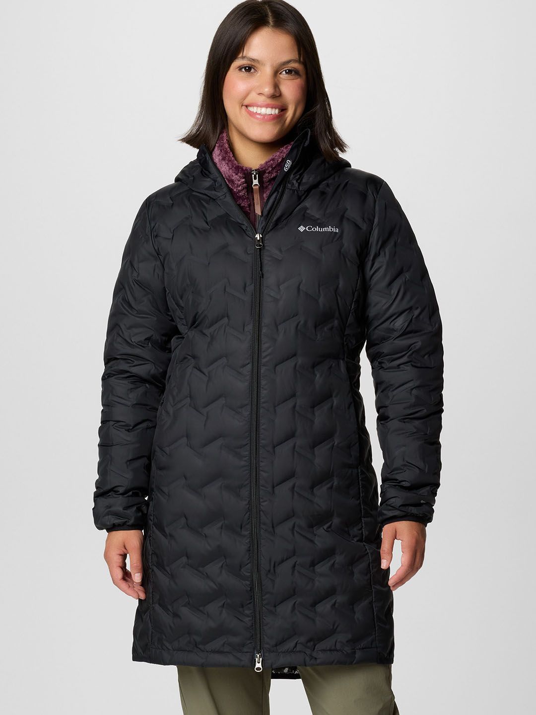 Columbia Women Delta Ridge II Omni Heat Reflective Solid Lightweight Puffer Jacket-picture-43
