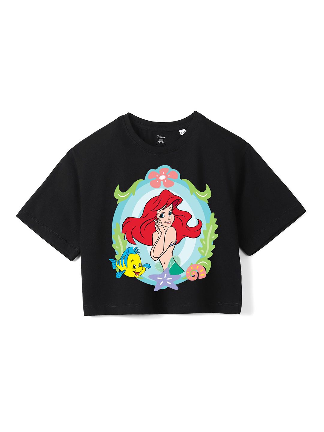 Wear Your Mind Girls Printed Pure Cotton Boxy T-shirt-picture-38