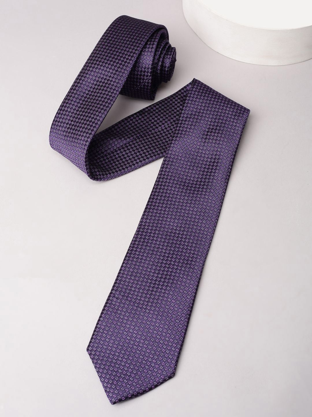 Louis Philippe Men Woven Design Broad Tie-picture-16