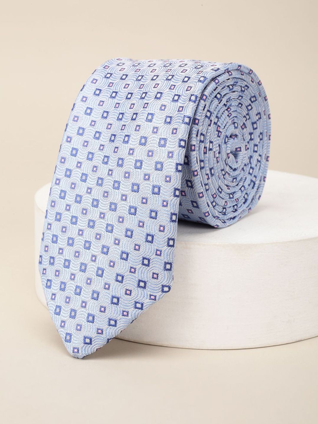 Louis Philippe Men Embroidered Broad Tie-picture-16