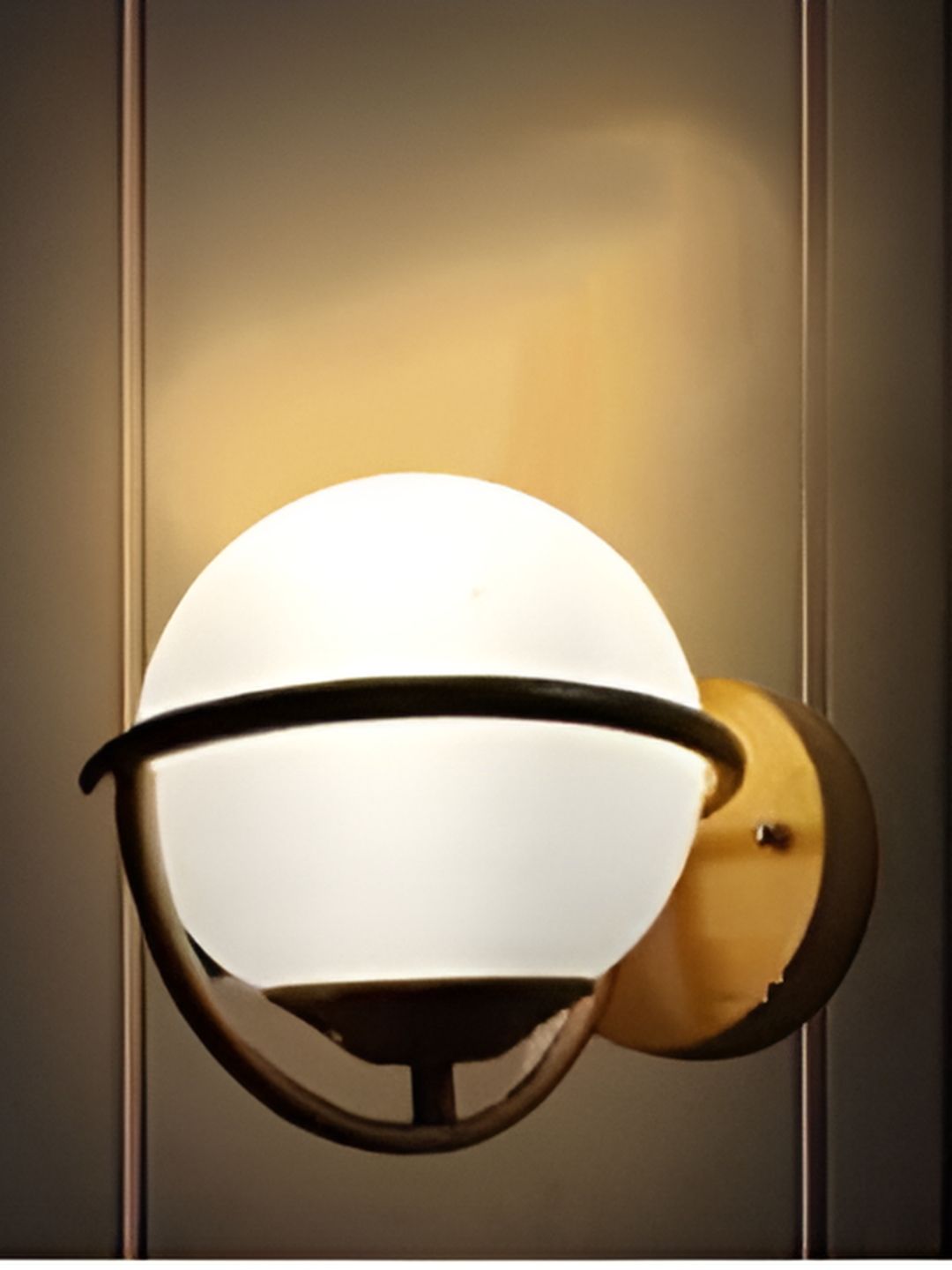 KINIS Gold-Toned & White Metal Spherical Shaped Wall Lamp-picture-41