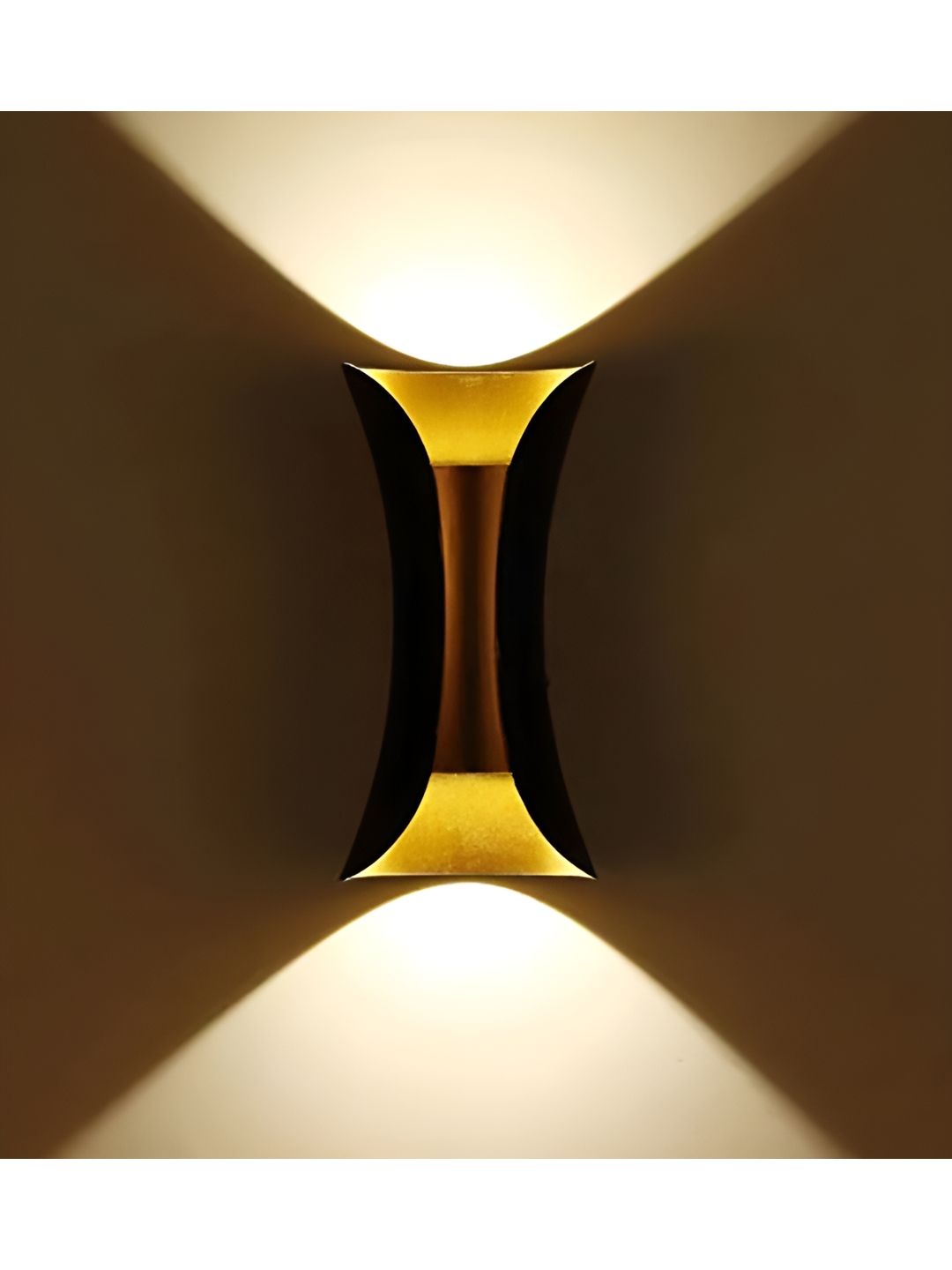 KINIS Black & Gold Toned Acrylic Quirky Cylinder Shaped Wall Lamp-picture-48