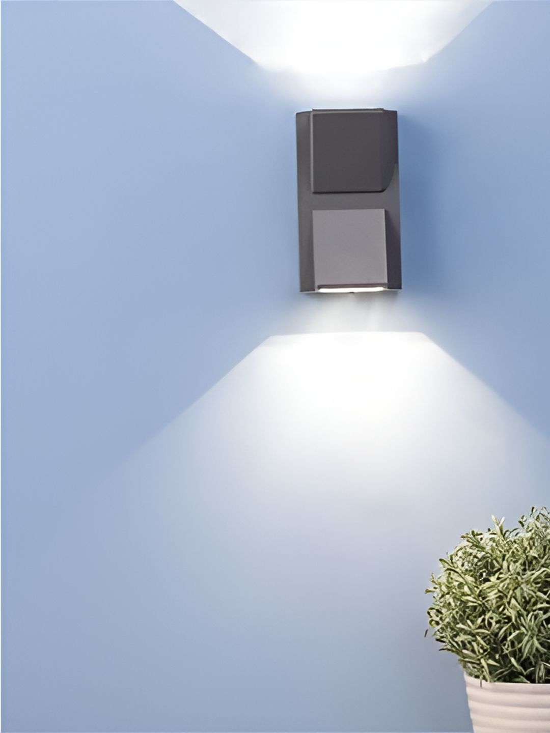 KINIS Black & White Aluminium Rectangle Shaped Wall Lamp-picture-34