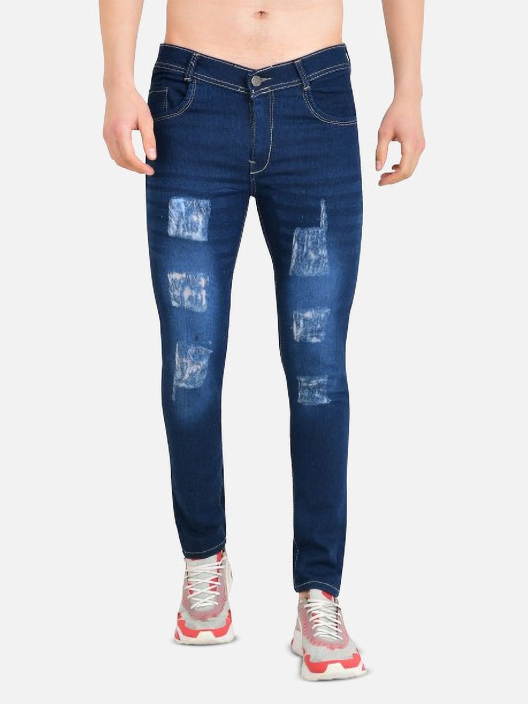COMFITS Men Classic Mildly Distressed Light Fade Jeans-picture-31