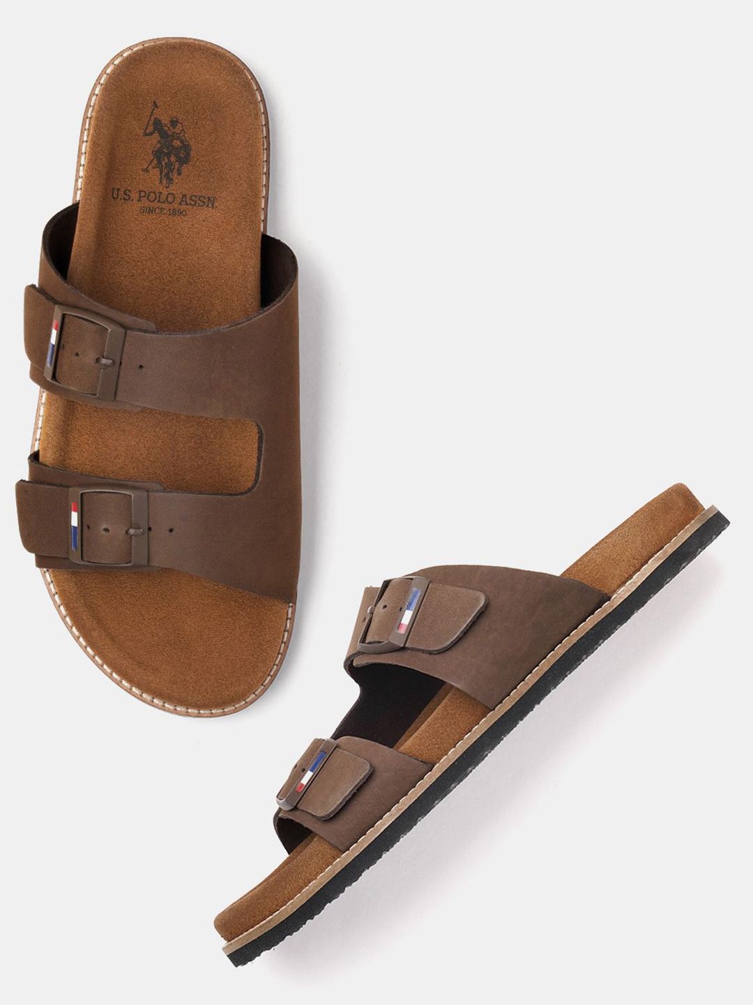 U.S. Polo Assn. Men Leather Comfort Sandals-picture-22