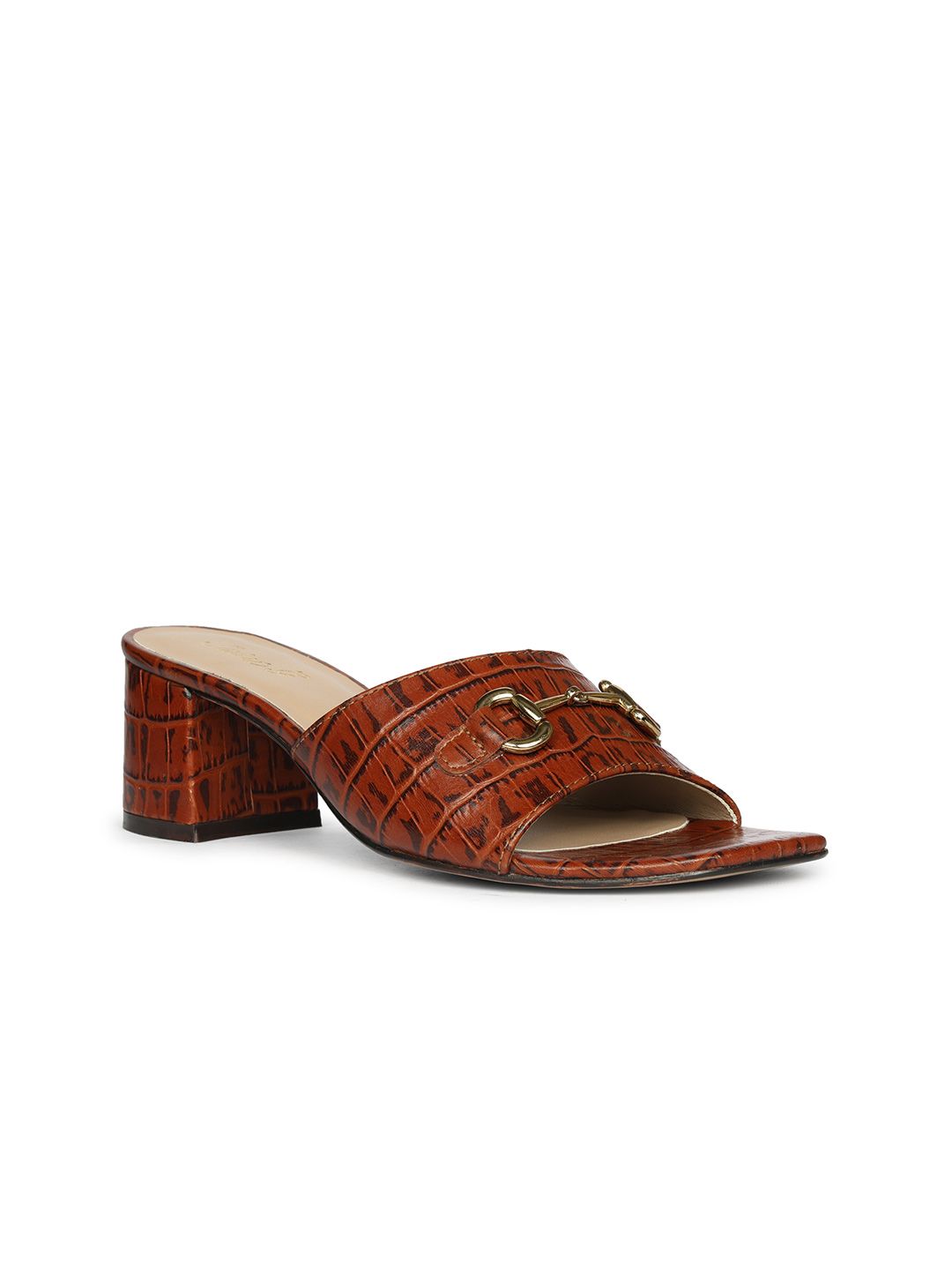 Saint G Women Printed Leather Block Sandals-picture-16