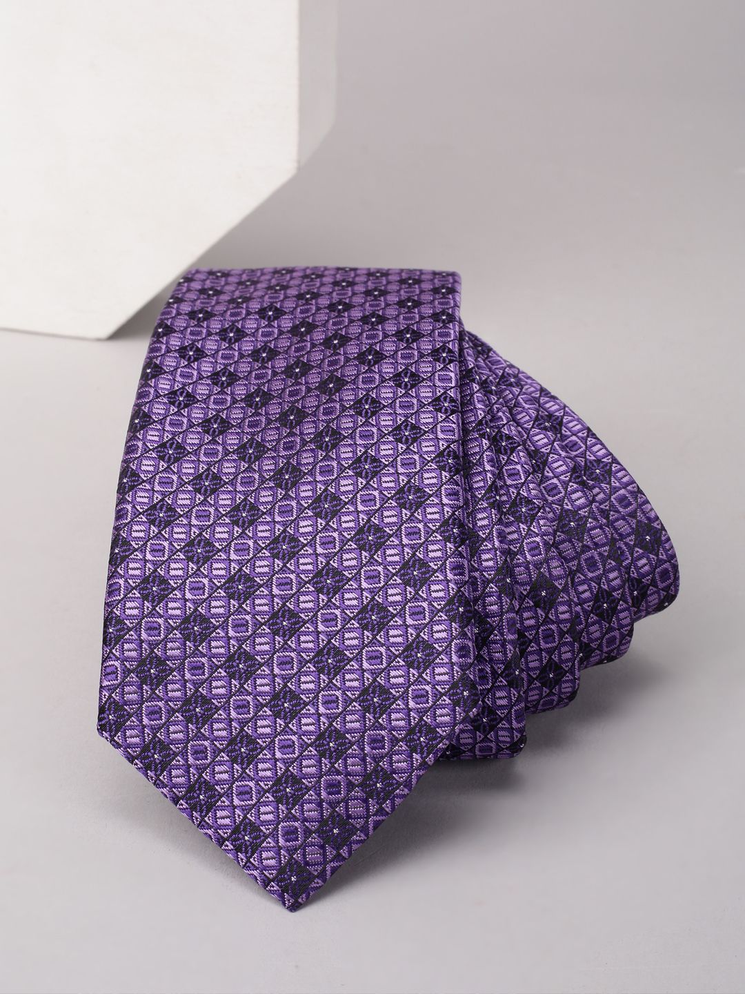 Louis Philippe Men Woven Design Broad Tie-picture-26