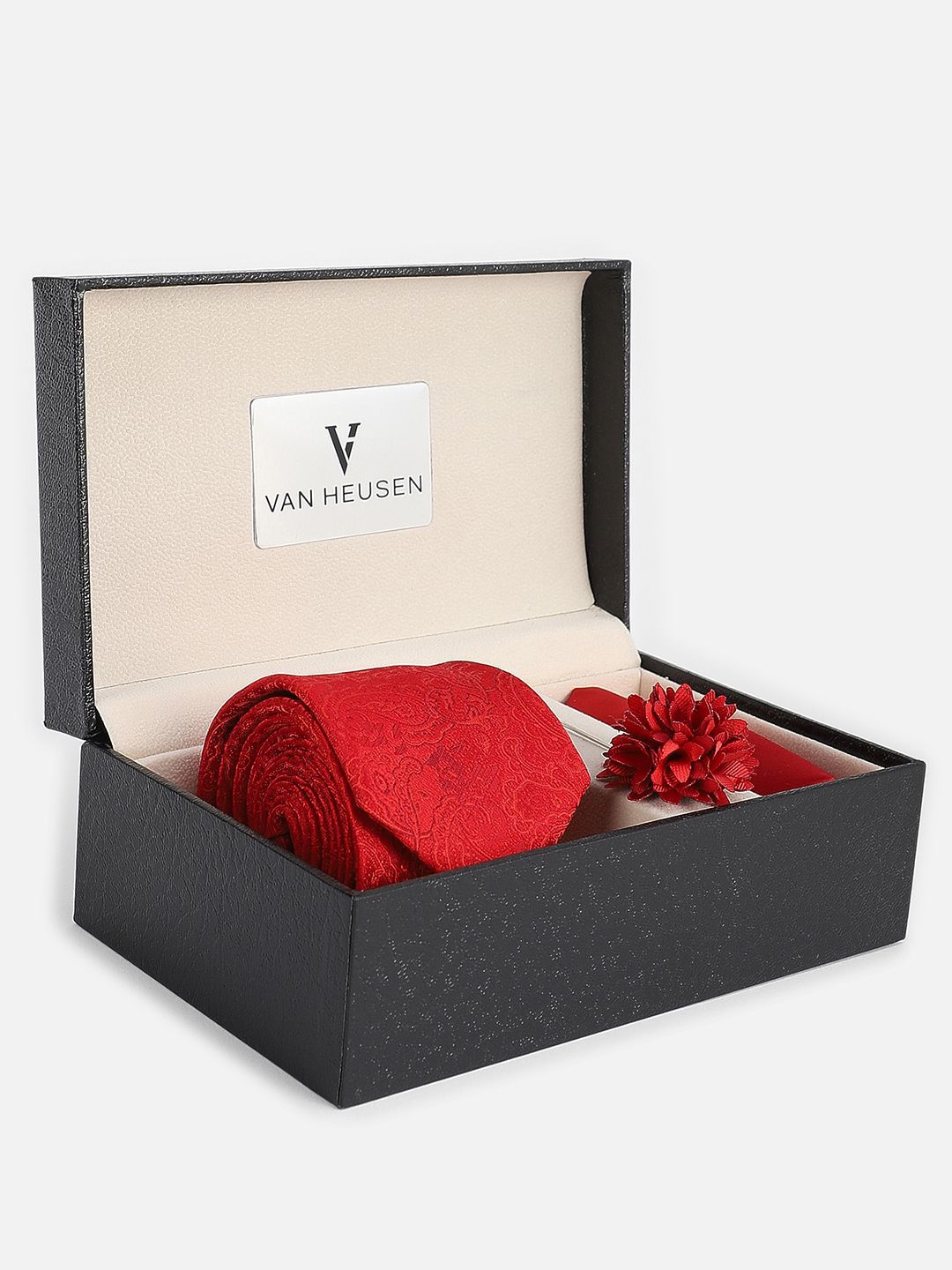 Van Heusen Men Tie Pocket Square And Cufflink Gift Set-picture-39