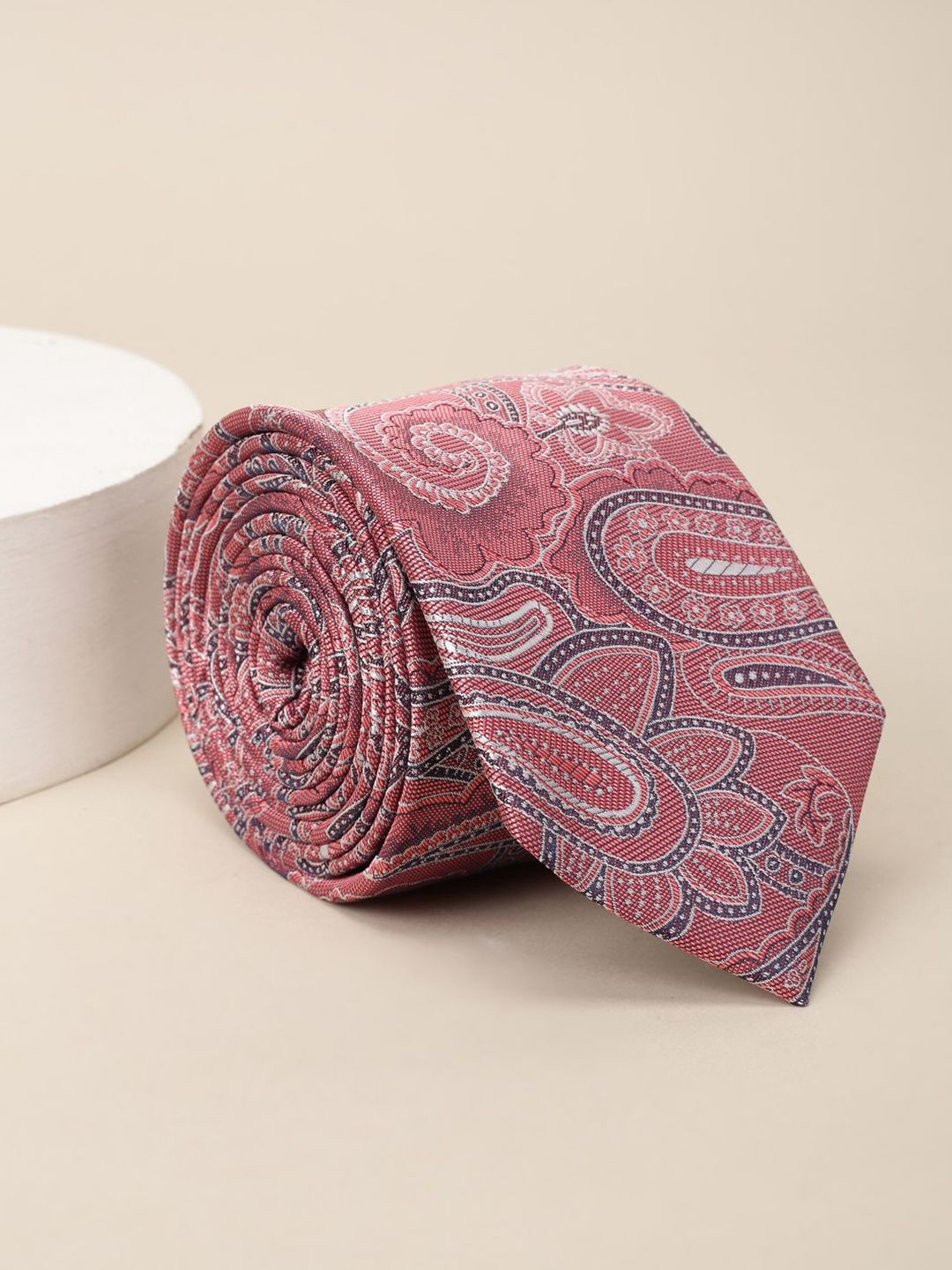Louis Philippe Men Woven Design Broad Tie