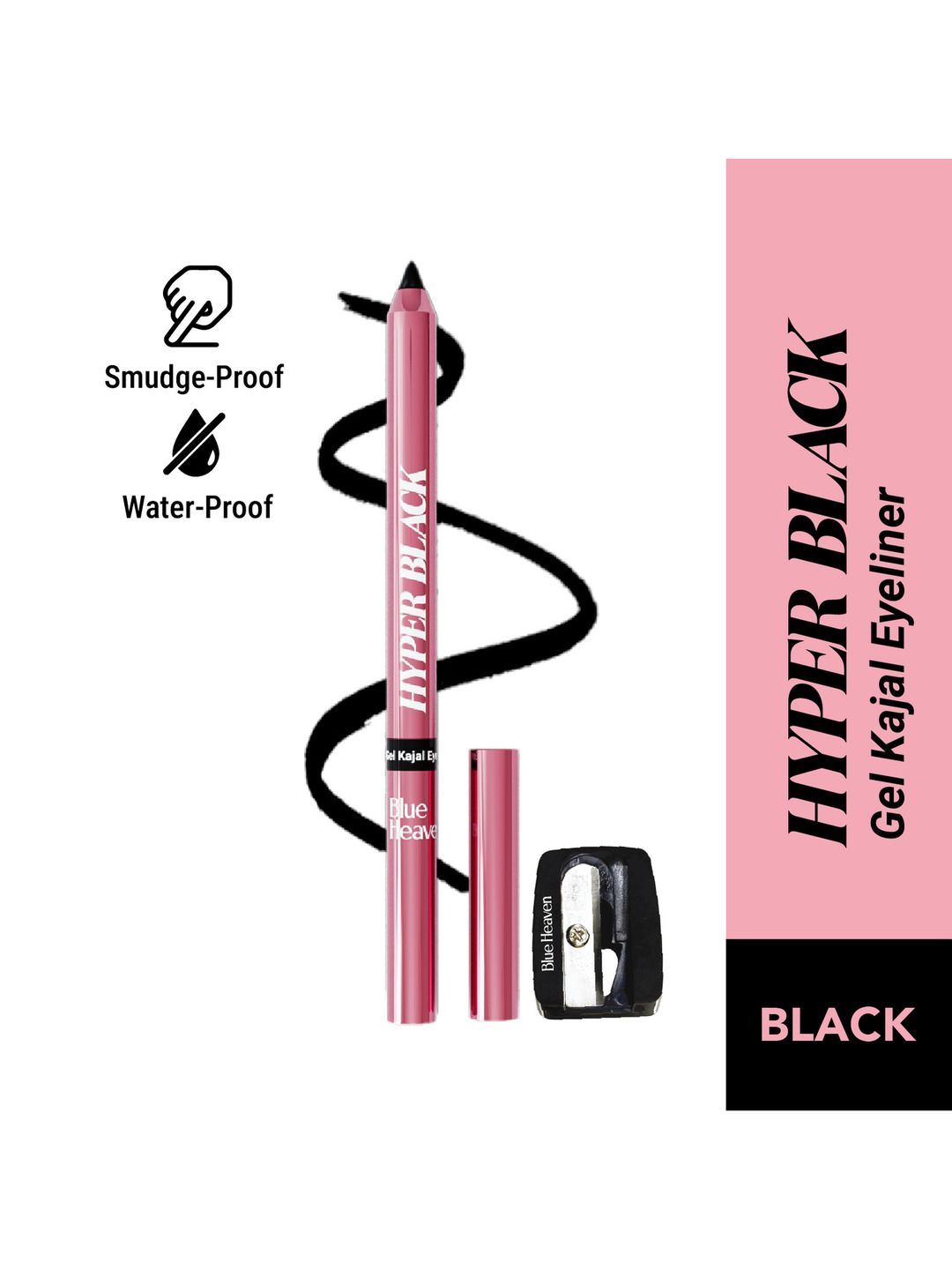 Blue Heaven Hyper Black Gel Kajal Eyeliner - 1.5g