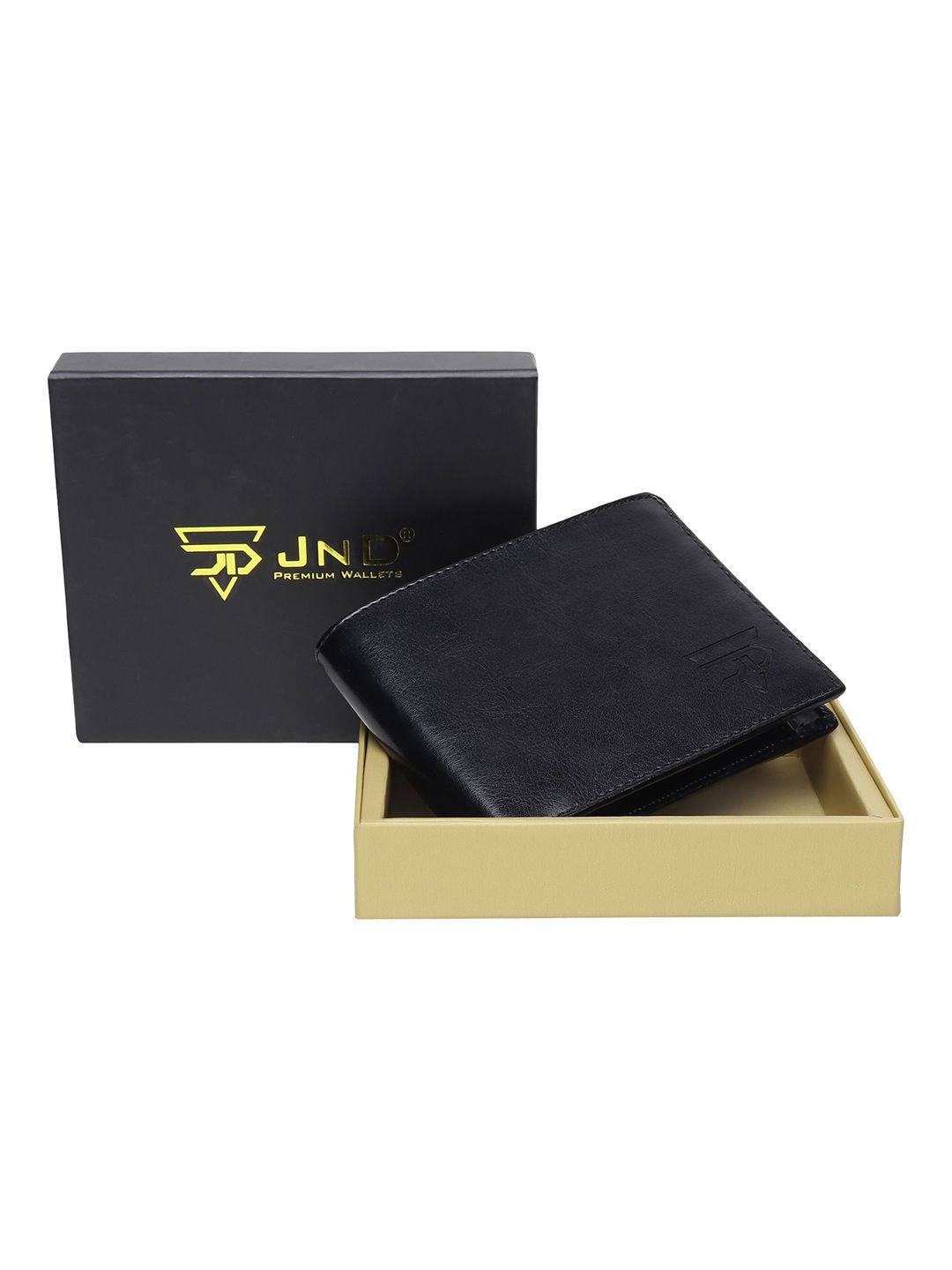 JND Men Premium Black Leather Wallet-picture-14