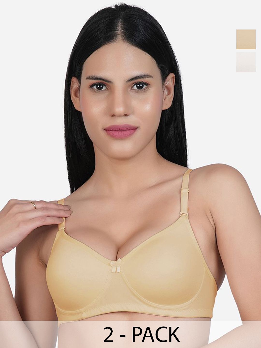 SHYAM SONS FLAIR Women Pack of 2 Full Coverage Lightly Padded and Bra-picture-25