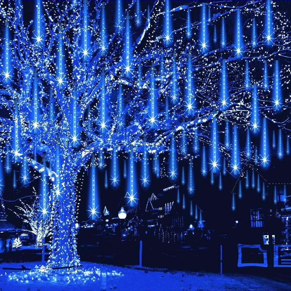 XERGY Blue Meteor Lights 8 Tube 192 LEDStringLights-picture-41