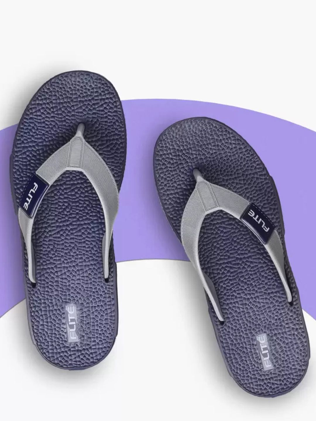 FLITE Men Textured Open Toe Flip Flops-picture-34