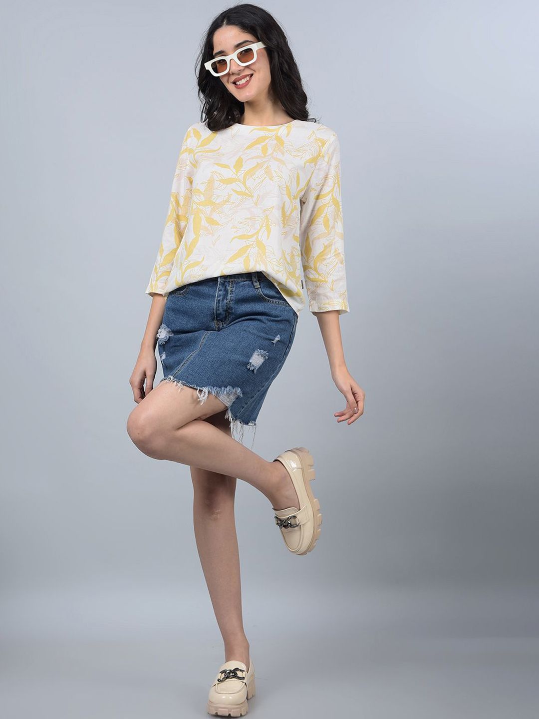 Crimsoune Women Club Floral Print Top-image-29