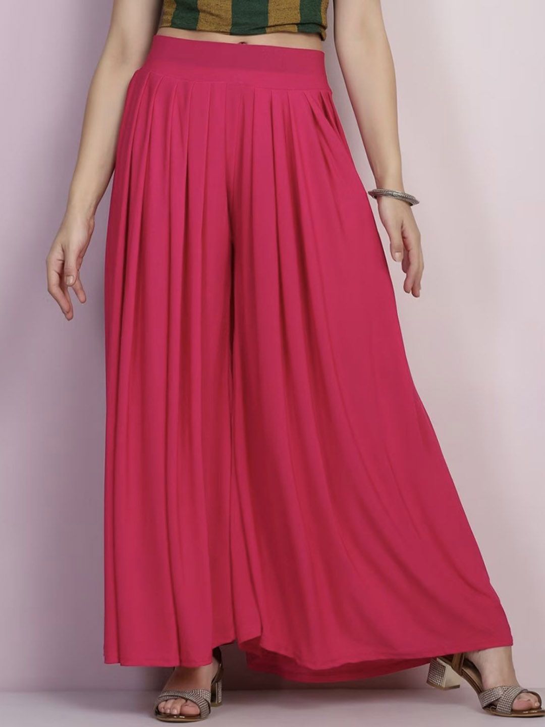 Moda Rapido Women Flared Palazzos-image-1