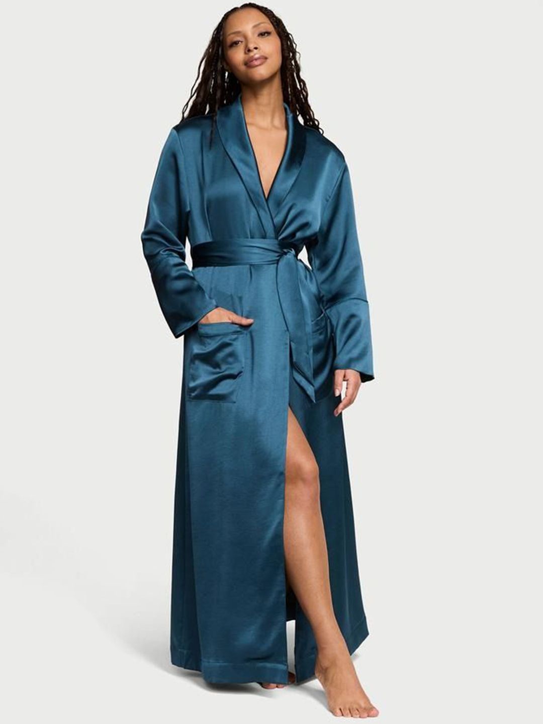 Victoria's Secret WomenShawl Collar Neck Long Robe-picture-10