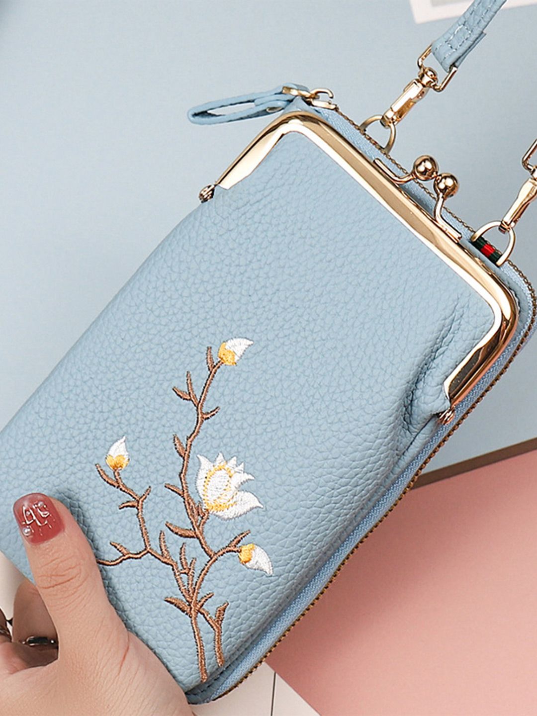 VALERIE Textured Bucket Sling Bag-picture-24