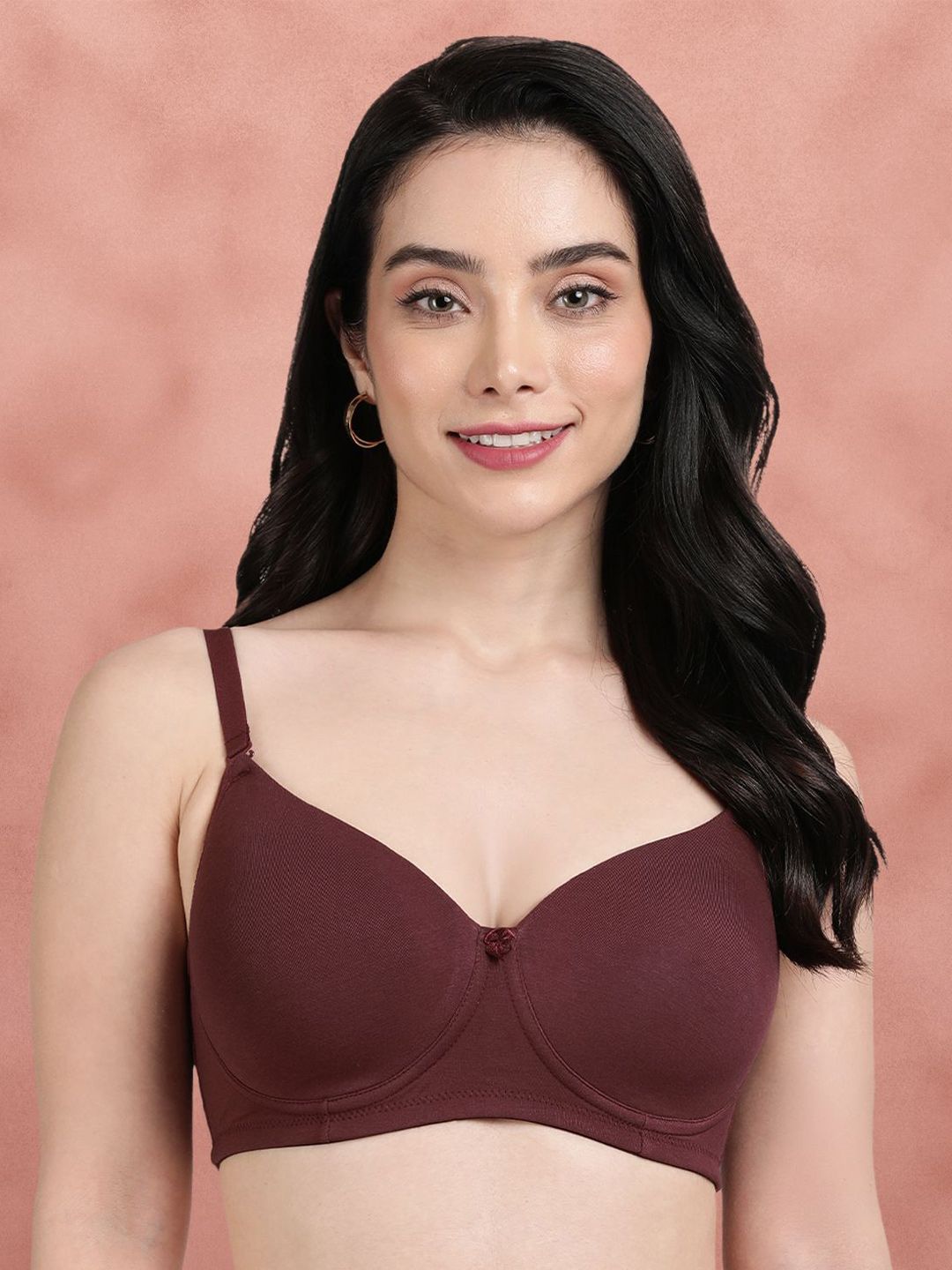 Susie Bra Medium Coverage Lightly Padded Cotton T-shirt Bra